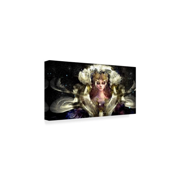 RUNA 'Girl With Yellow Eyes' Canvas Art,16x32